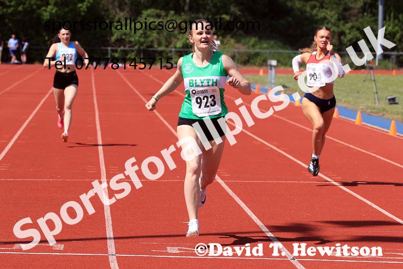 Senior womens 400 metres, 2025 North Eastern Track and Field Champs., Shildon, County Durham. Photo: David T. Hewitson/Sports for All Pics